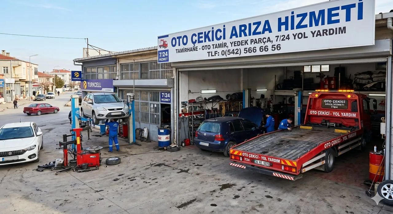 Oto Çekici & Yol Yardım Aracımız — Kırmızı kayar kasa çekicimiz İstanbul genelinde 7/24 görevde